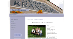 Desktop Screenshot of gasthof-kraxner.at